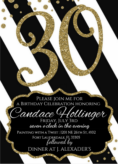 Fabulous & 30 Gold and Black invite Navy Baby Showers, Baby Shower ...