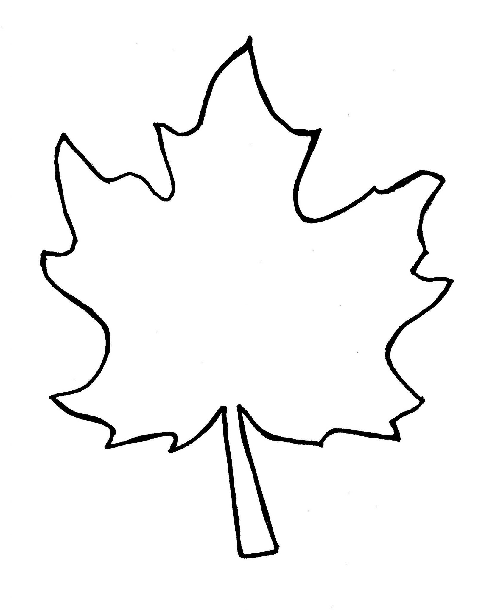 Large Leaf Template Printable Pdf Free