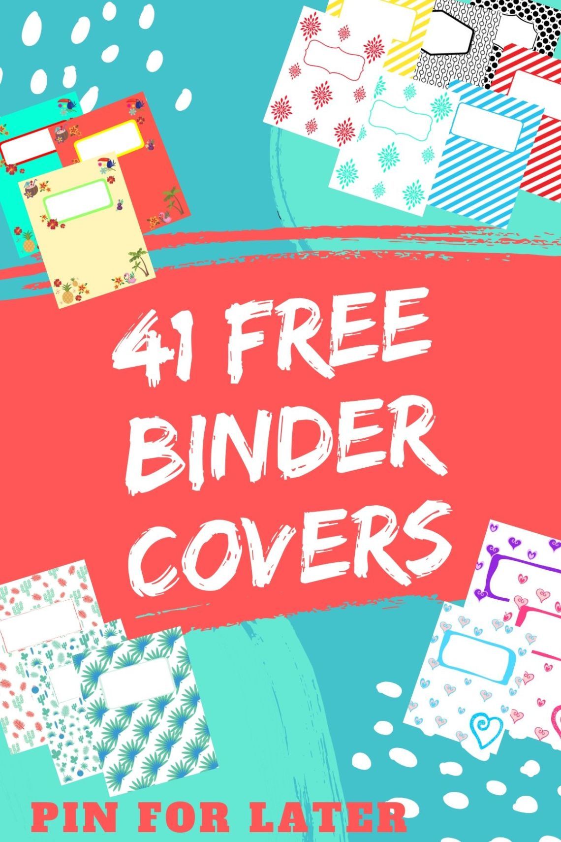 41 free printable binder covers – Artofit