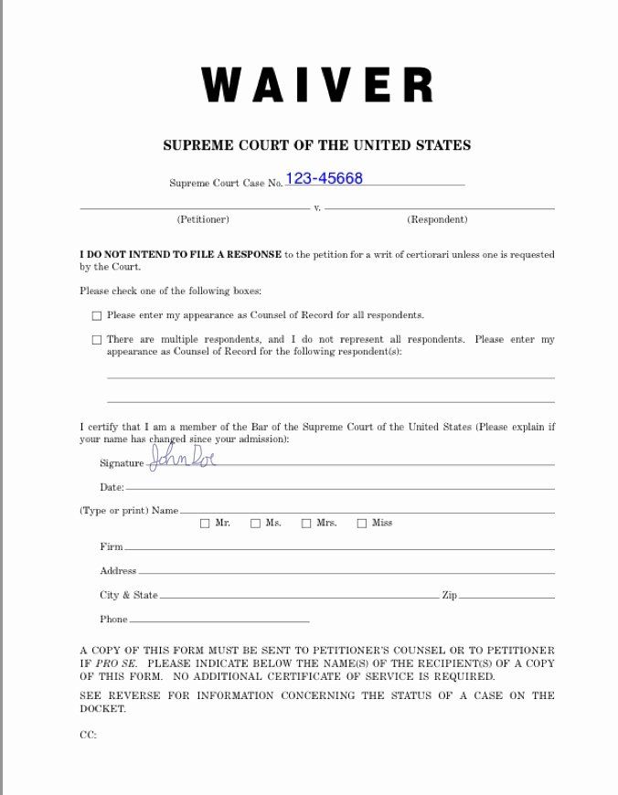 Free Online Waiver Forms