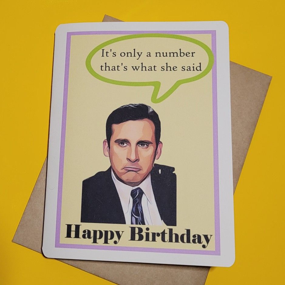 The Office Birthday Card Michael Scott Funny Card - Etsy | Happy ...