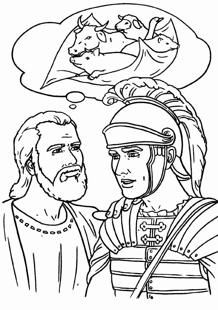 Printable Coloring Pages Of Peter And Cornelius Coloring Pages | Images ...