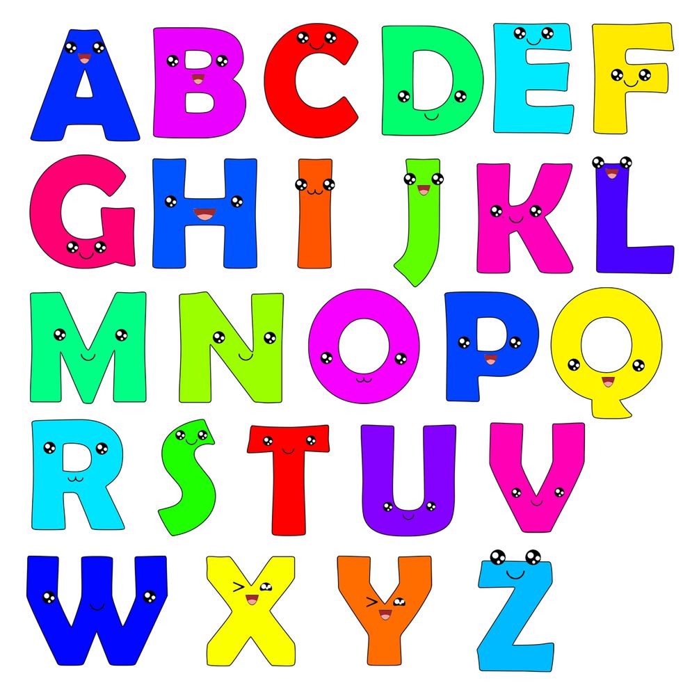 Cartoon Alphabet Letters A To Z