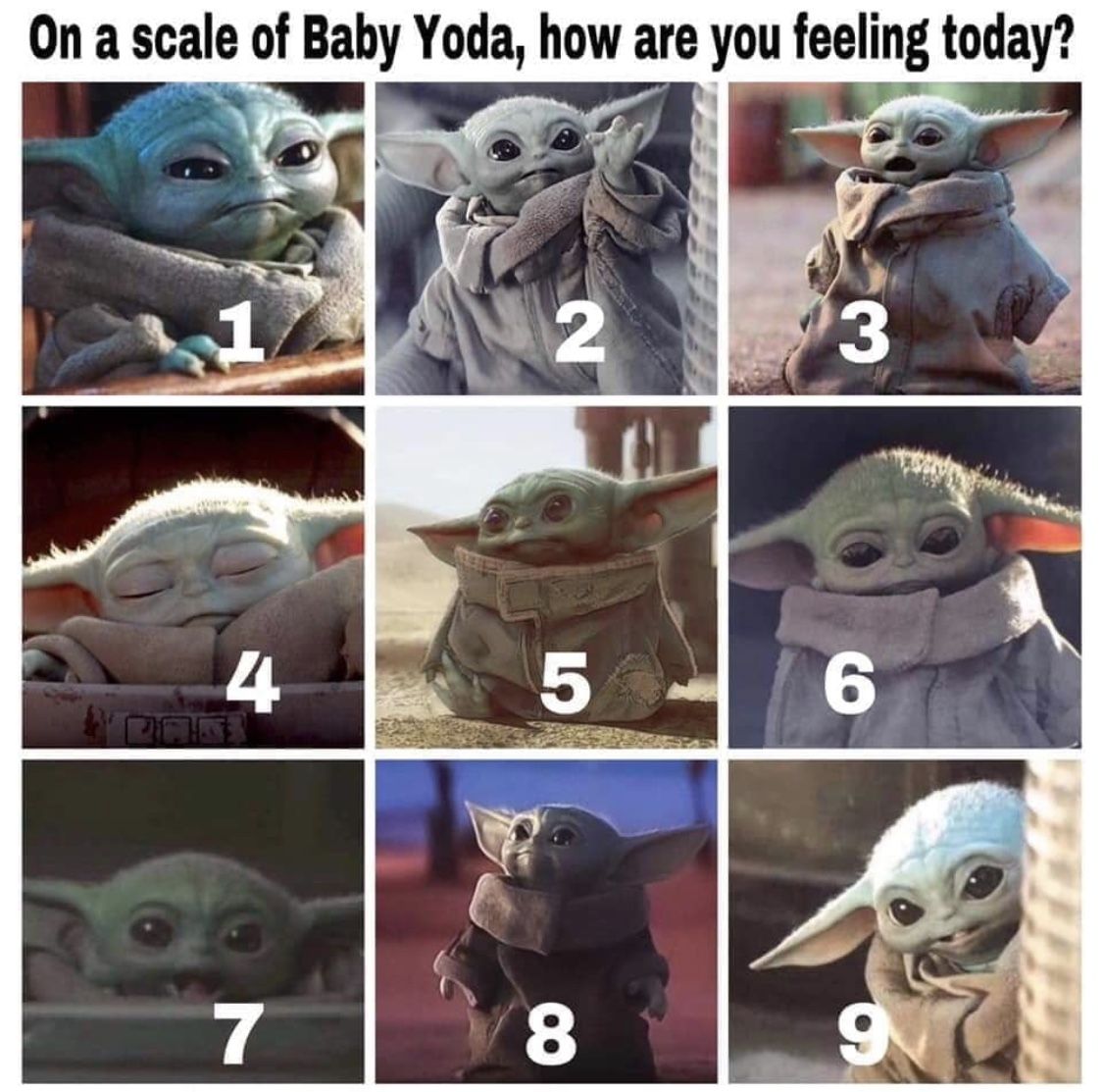 How Are You Feeling Meme Chart