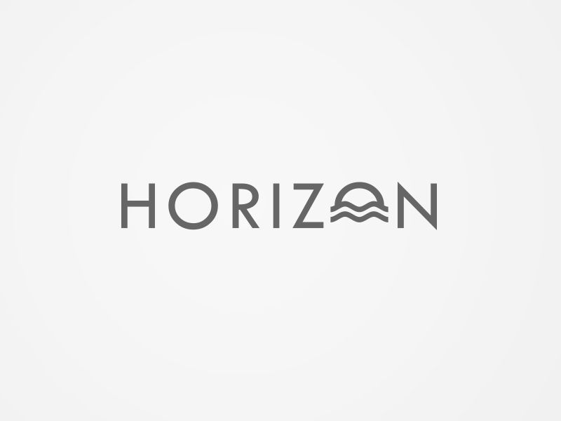 Horizon Logo | Typography logo inspiration, Clever logo design ...