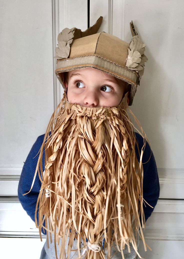 DIY cardboard Viking helmet with wings - Zygote Brown Designs ...