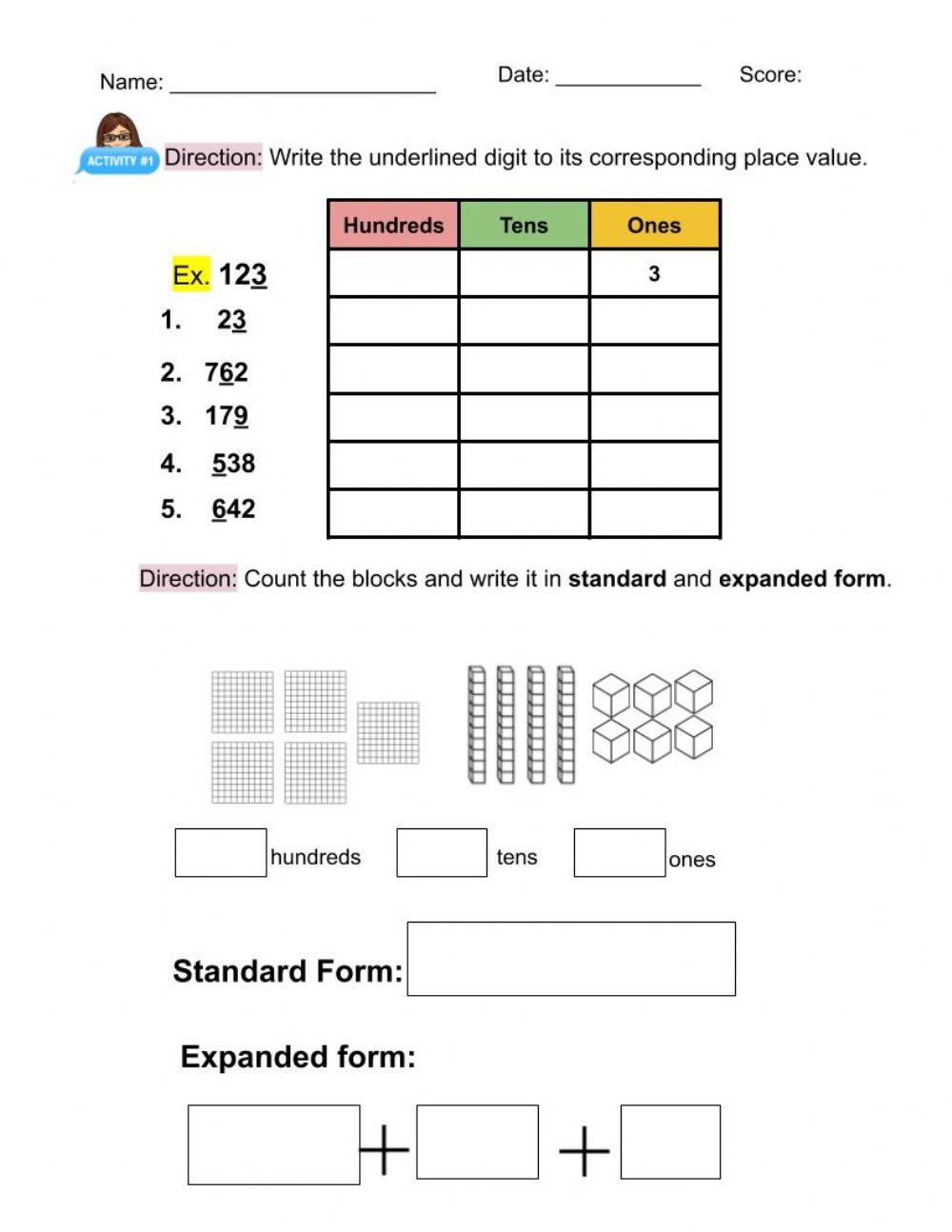 Place Value Blocks, Place Value Chart, Place Values, Rounding ...