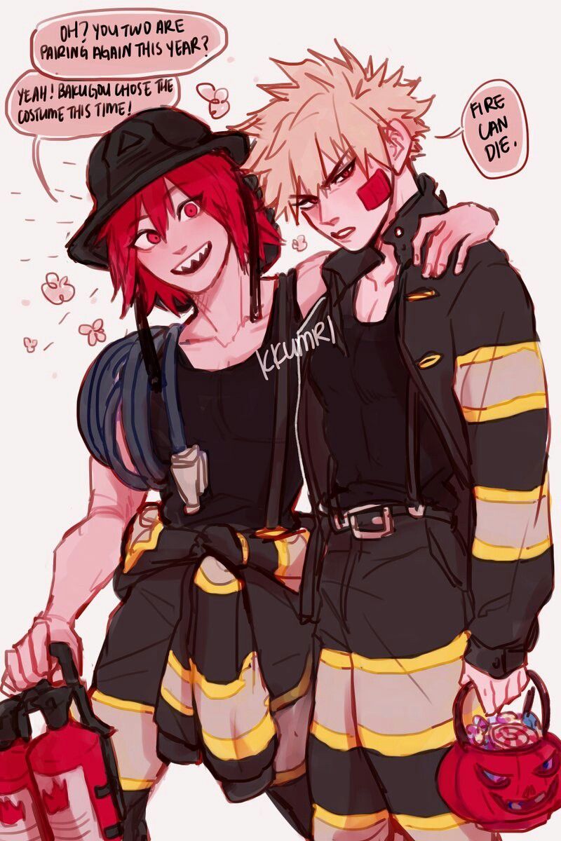 Halloween Bakugou Katsuki Kirishima Eijirou My Hero