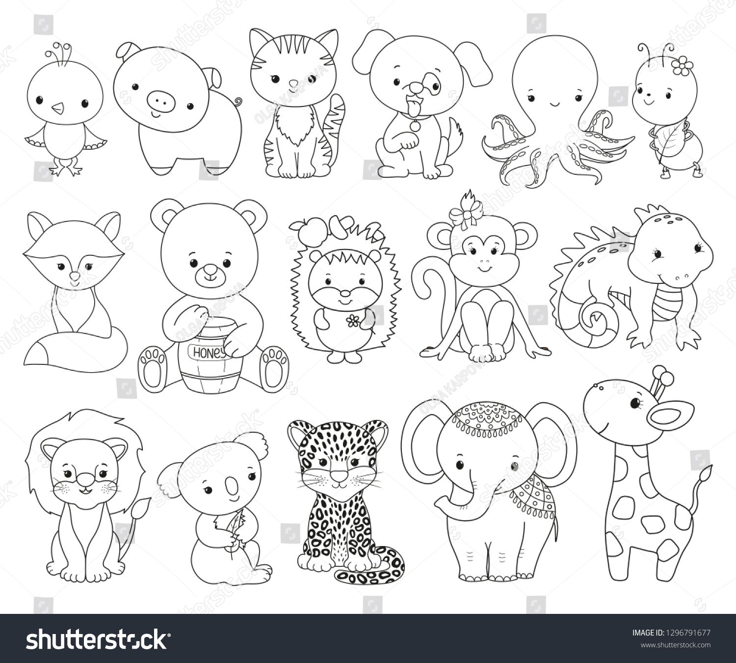 50+ cute animal line drawing Tutorials and tips for beginners