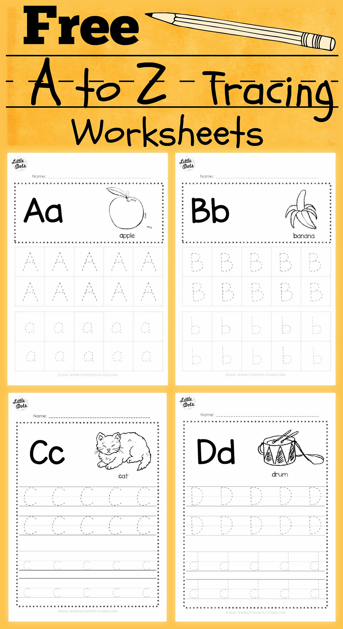 Learn To Write Alphabet Printable