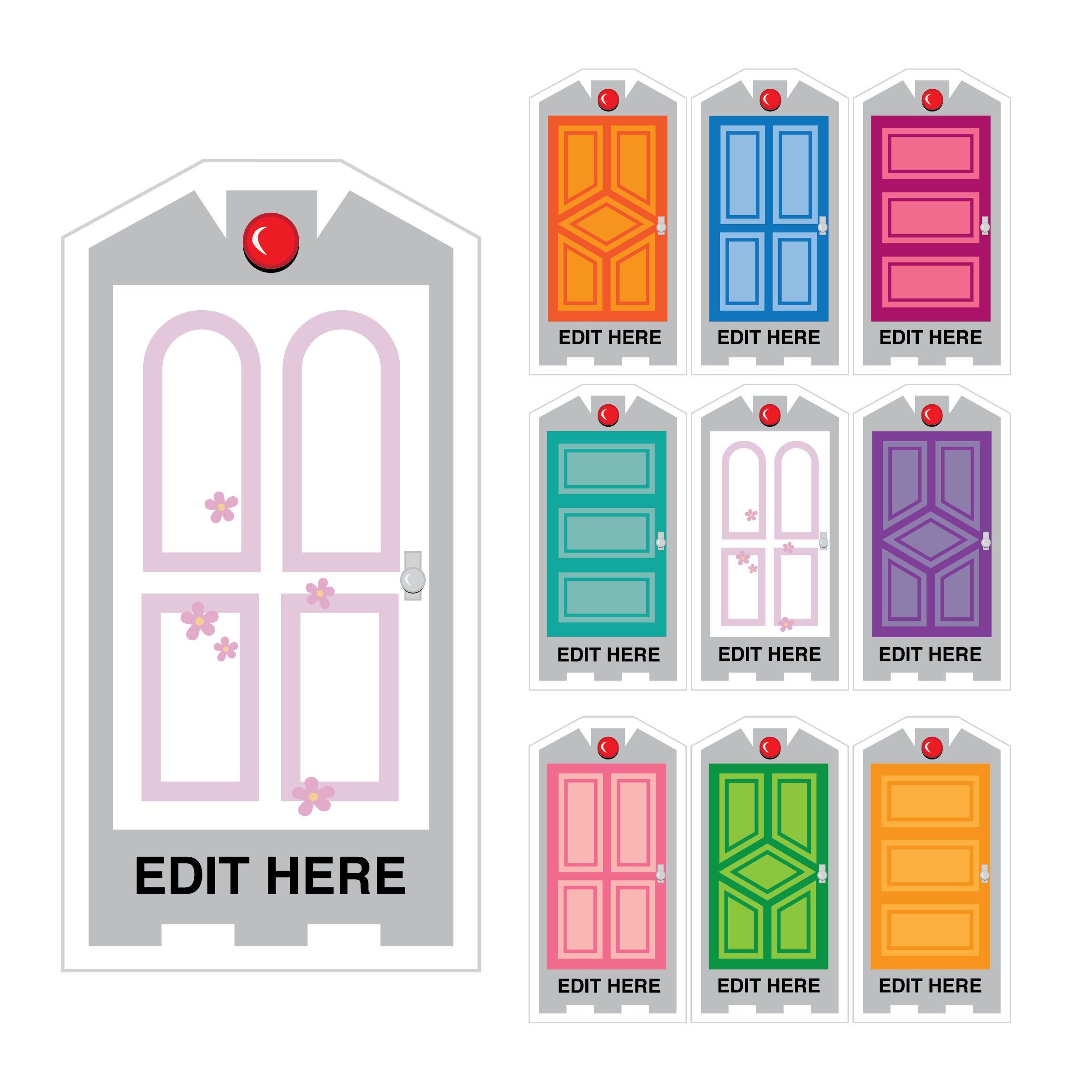 Printable Monsters Inc Door Templates