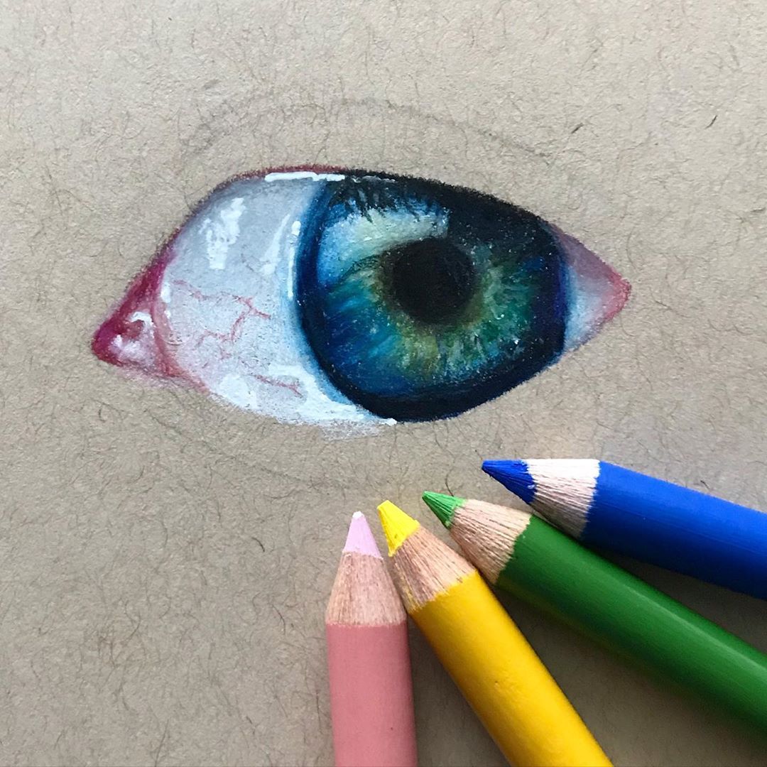 ♡a r t i s t♡ on Instagram: “I had so much fun drawing this eye with my ...