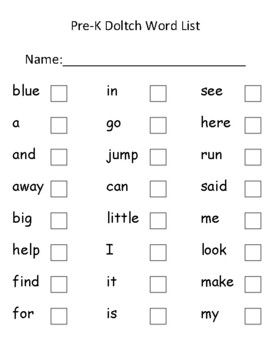 Primer dolch sight words - qcgilit