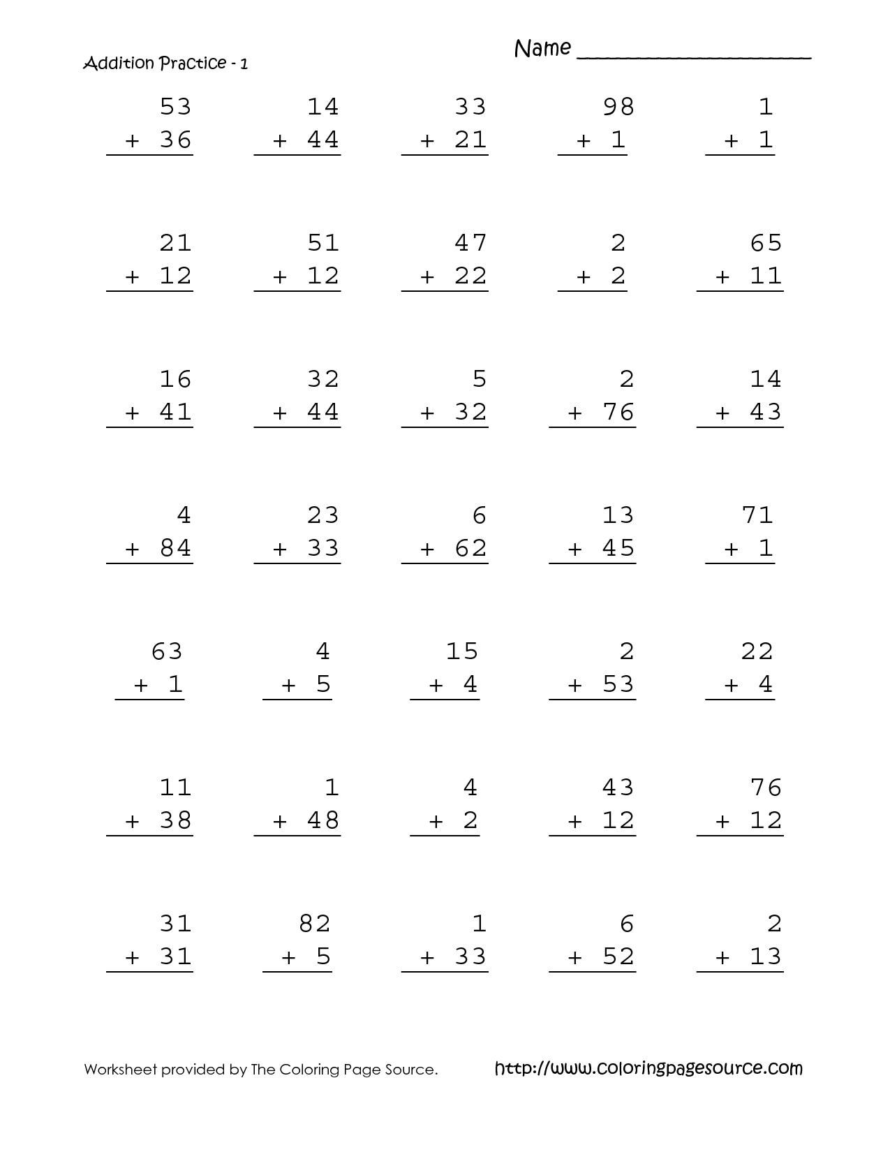 51 First Grade Math Sheets Free Printable | First grade math worksheets ...