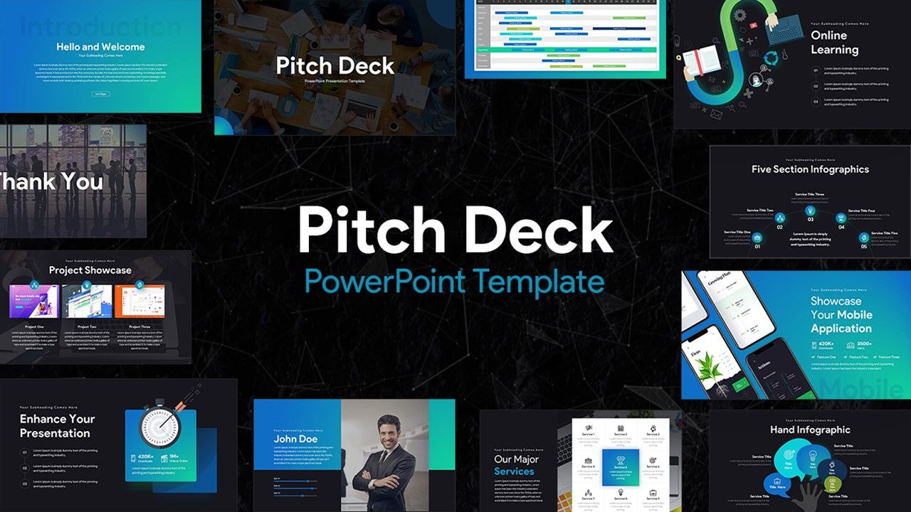 Pitch Deck PowerPoint Template for Presentation #PowerPointTemplates # ...