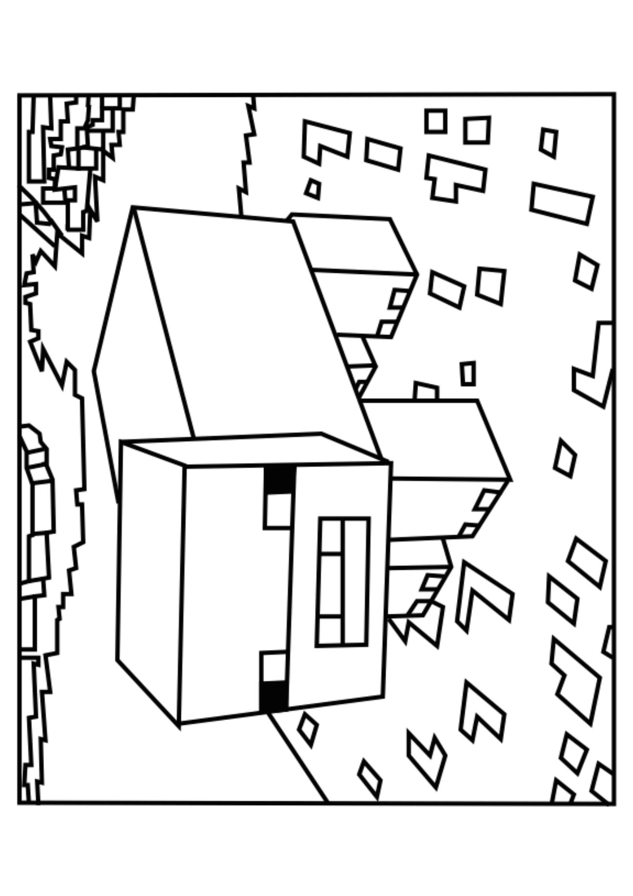 A Minecraft Pig coloring page Coloring pages, Coloring