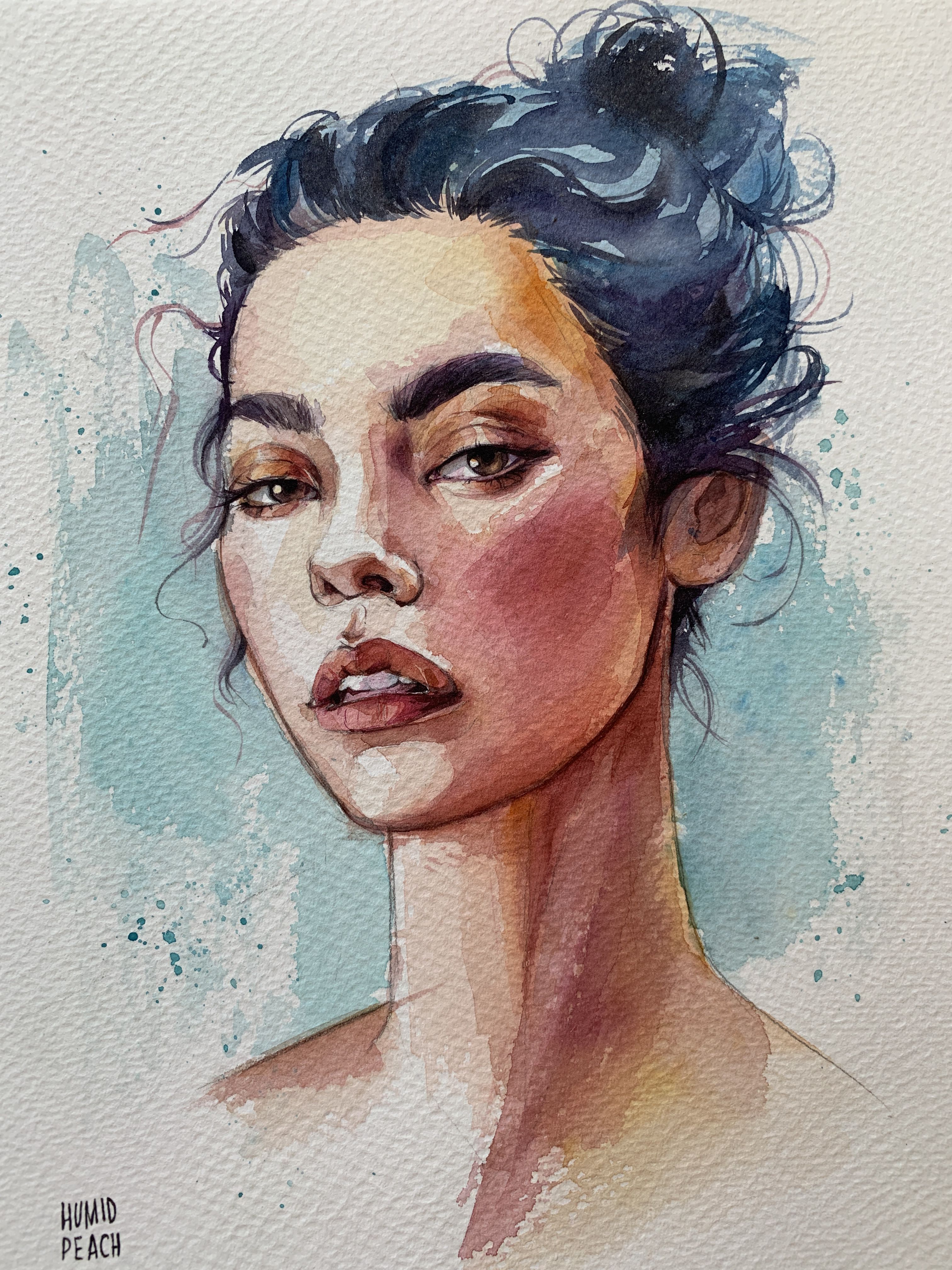 Watercolor Pencil Portrait: Capturing Life in Vivid Hues