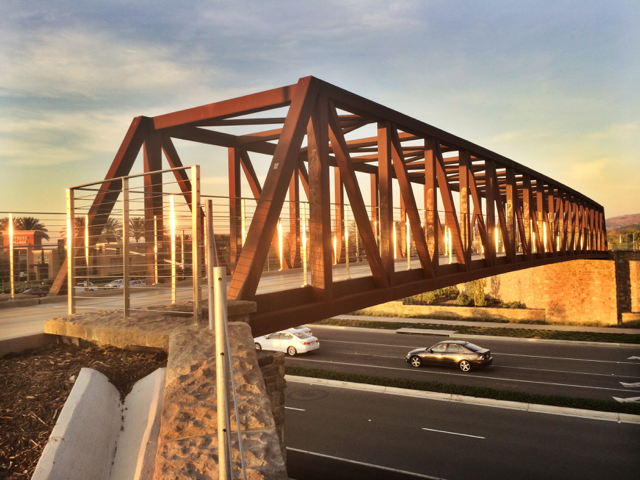 Self Weathering Steel Truss Bridge | Steel trusses, Pedestrian bridge ...