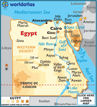 Egypt Maps & Facts | Egypt map, Ancient egypt map, Egypt