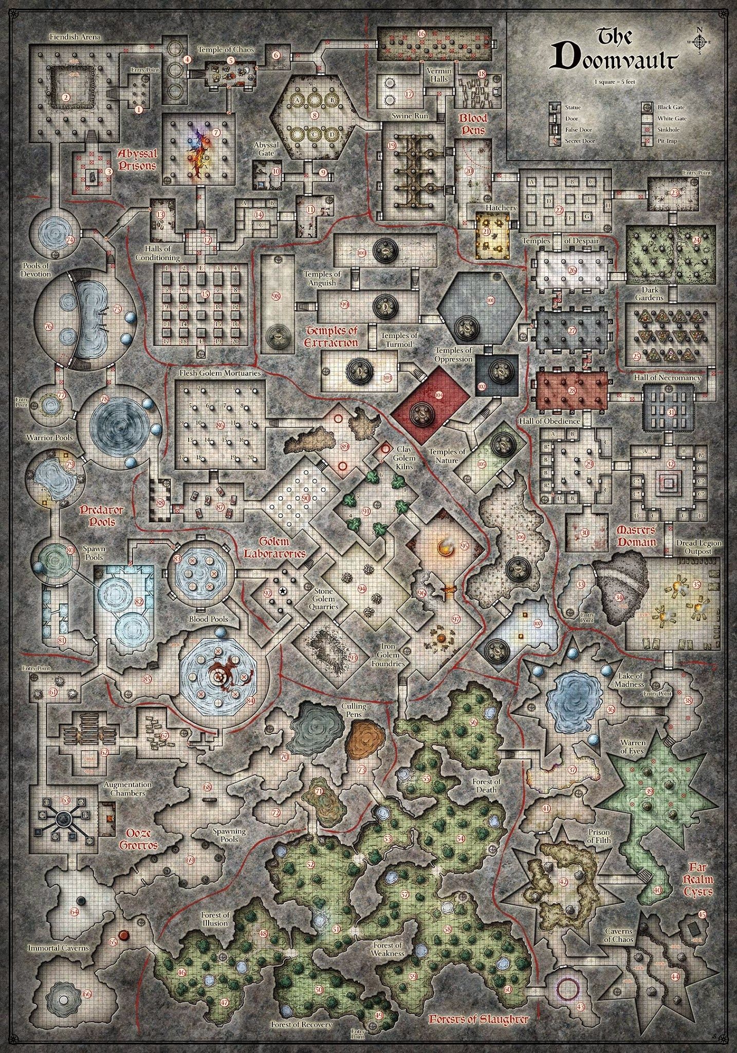 RPG Dungeon Map