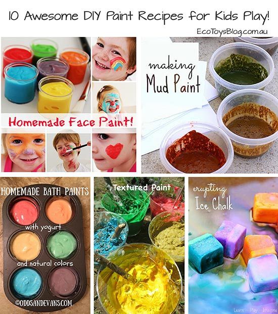 10 AMAZING DIY Natural Paints for Kids - Eco Toys Blog | Diy natural ...