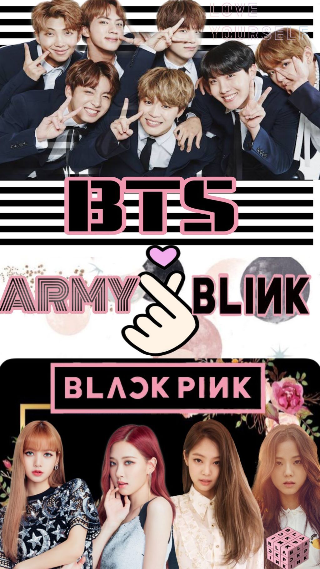 Bts And Blackpink Anime Wallpapers Blackpink Blackpink And Bts Black Pink Kpop