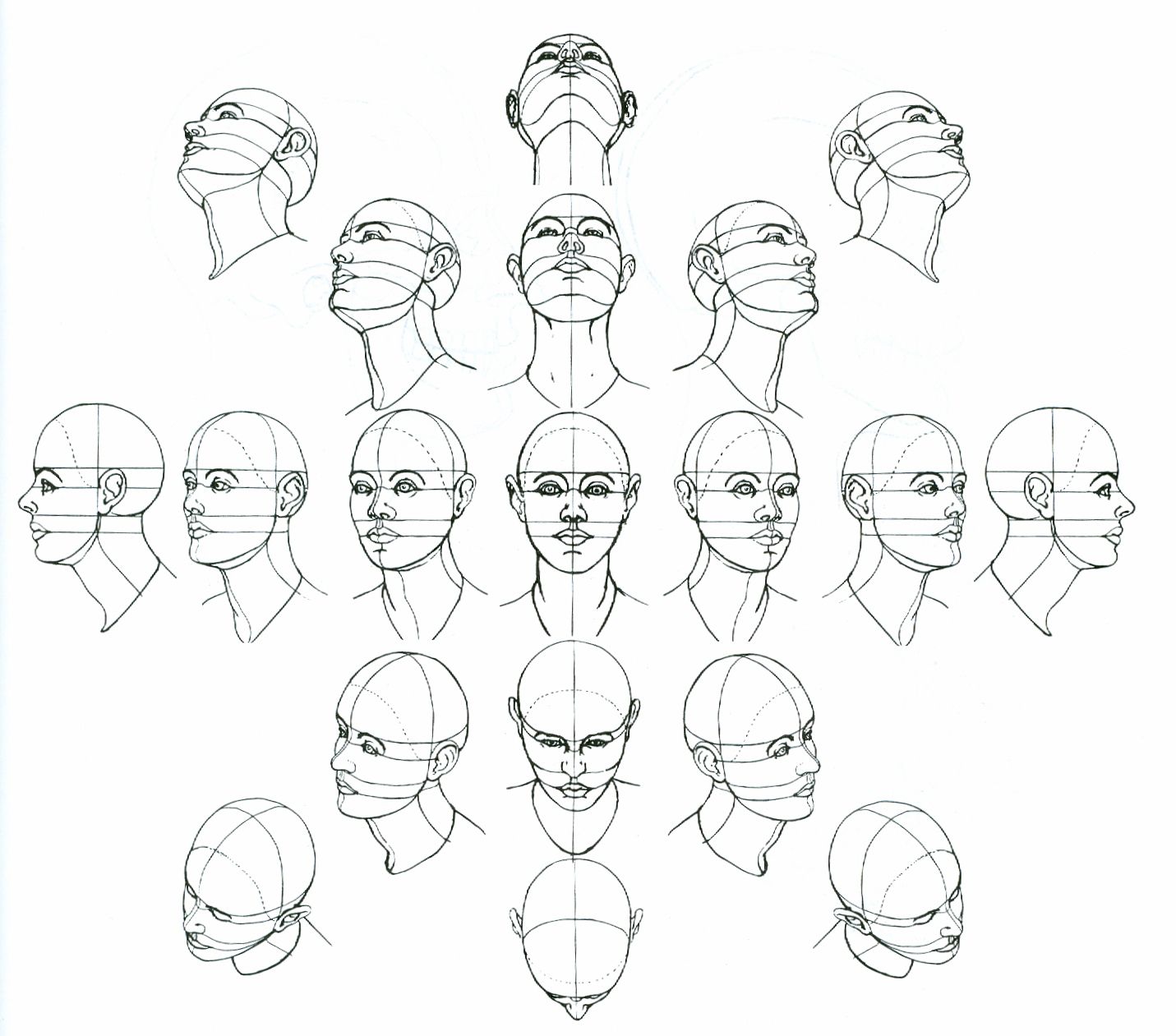 How To Draw The Shape Of A Head - DRAW HKE