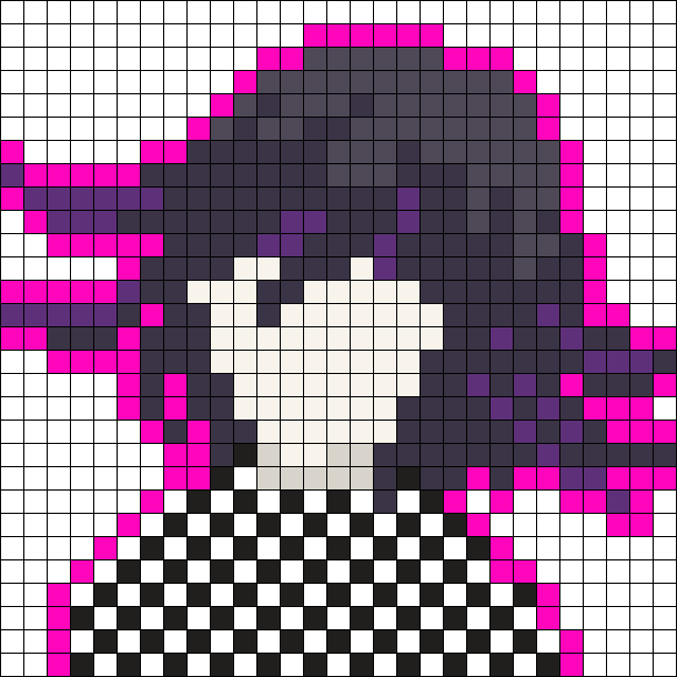 Kokichi Ouma Perler Bead Pattern | Bead Sprites | Misc Fuse Bead ...