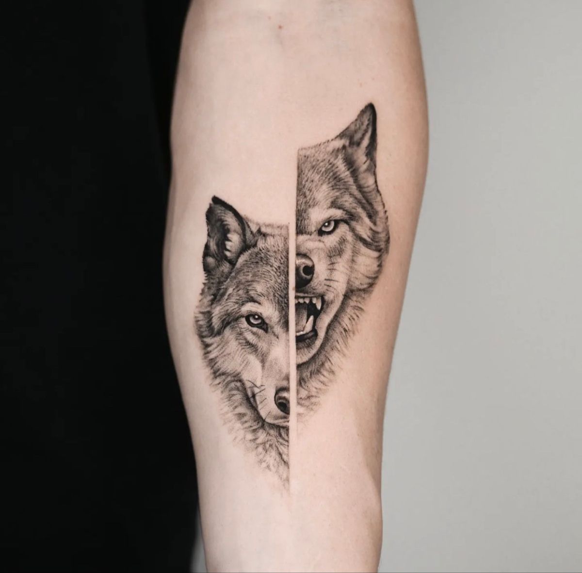 Pin by Hải Thành on Tiger animal tattoos | Wolf tattoo forearm, Tattoos ...