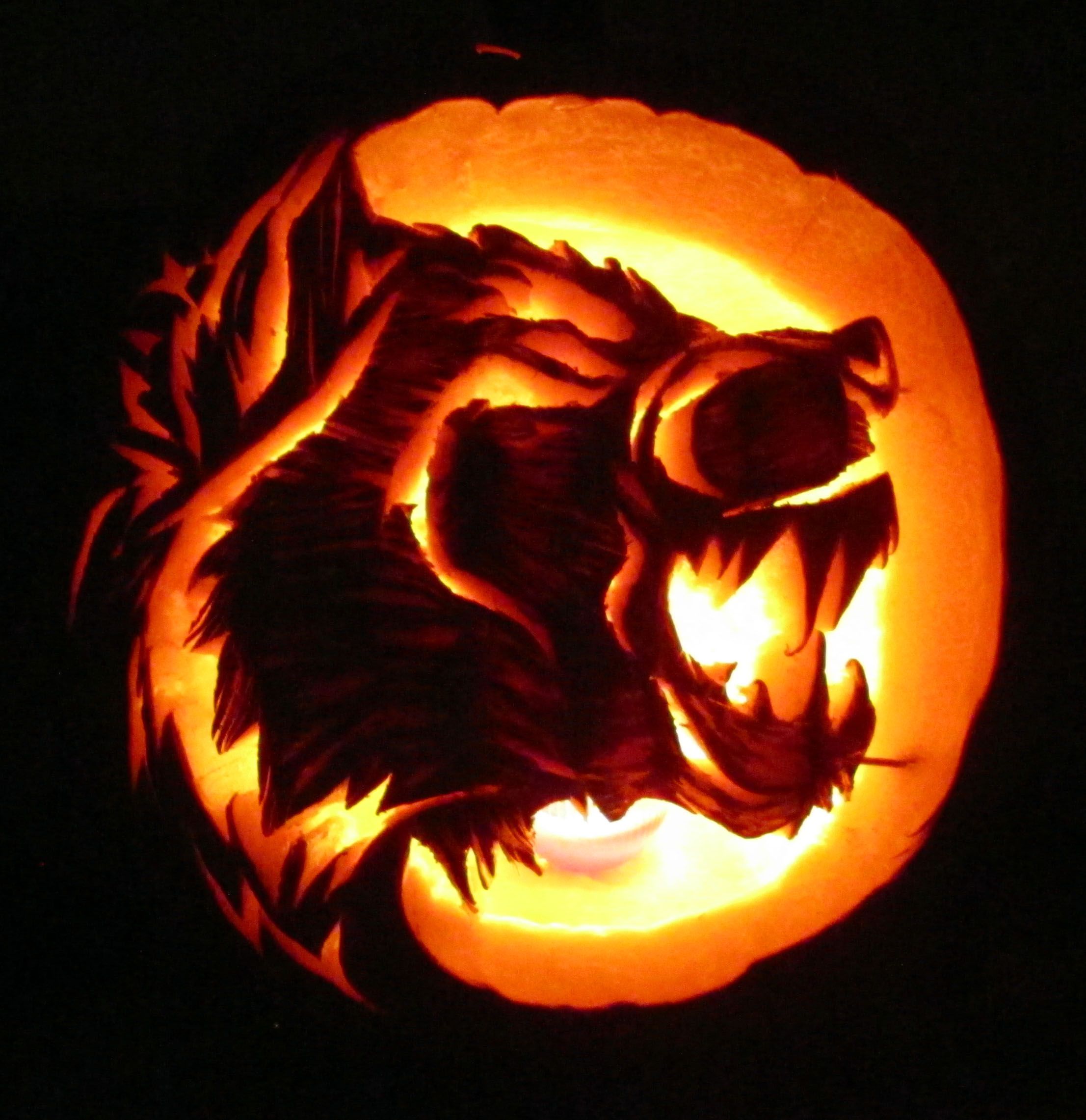 Pumpkin Carving. Werewolf. Oct 2013. Wolf Hogen Designs© | Pumpkin ...