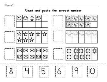 Counting Worksheet- Tens Frame | Envision math kindergarten ...