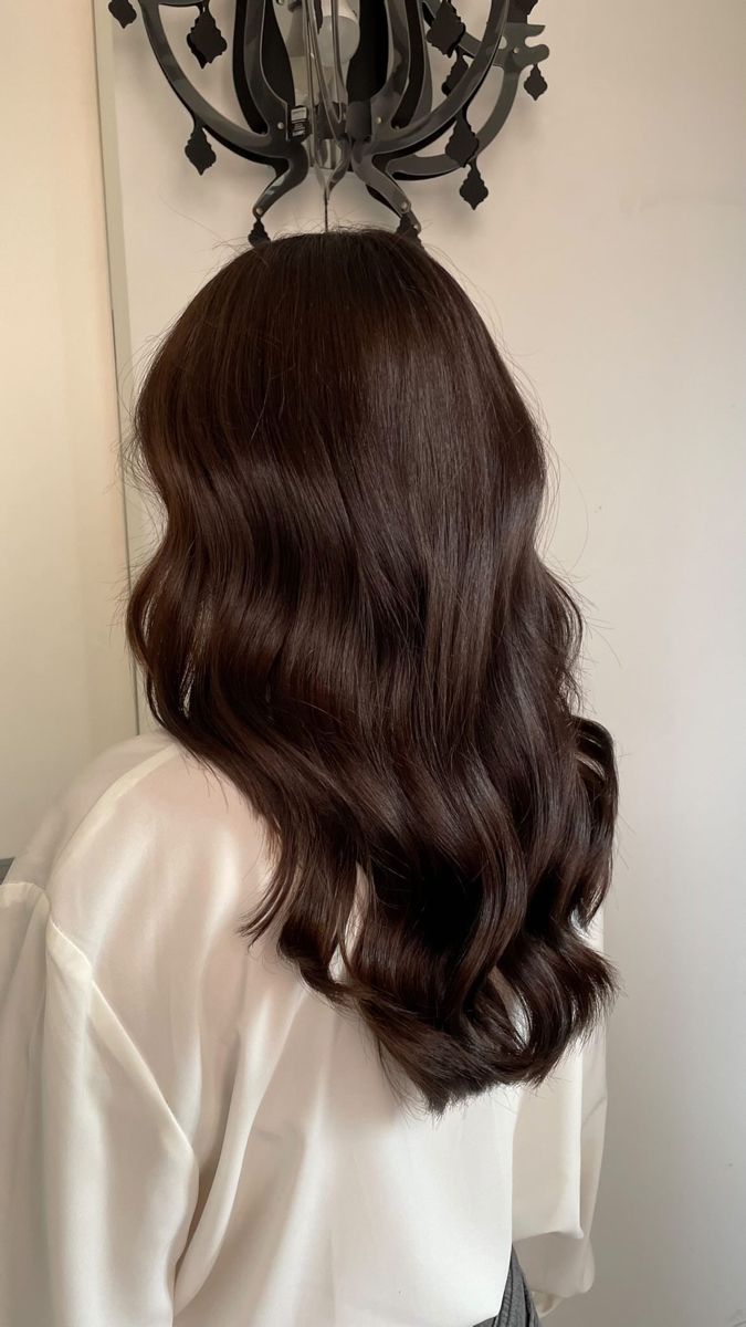 Chocolate hair | Brunette hair color, Brown hair inspiration, Brown ...