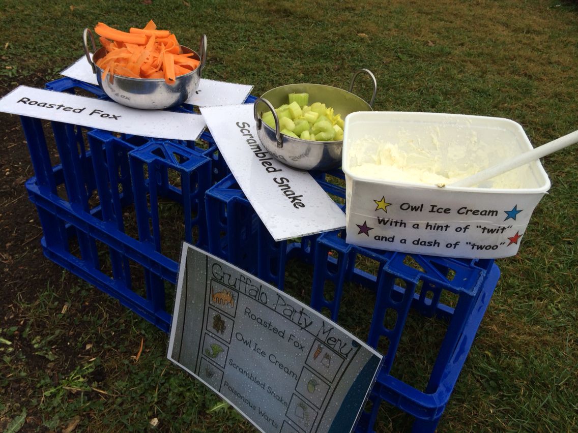 Gruffalo menu Mud Kitchen  ideas  Outdoor play Early 