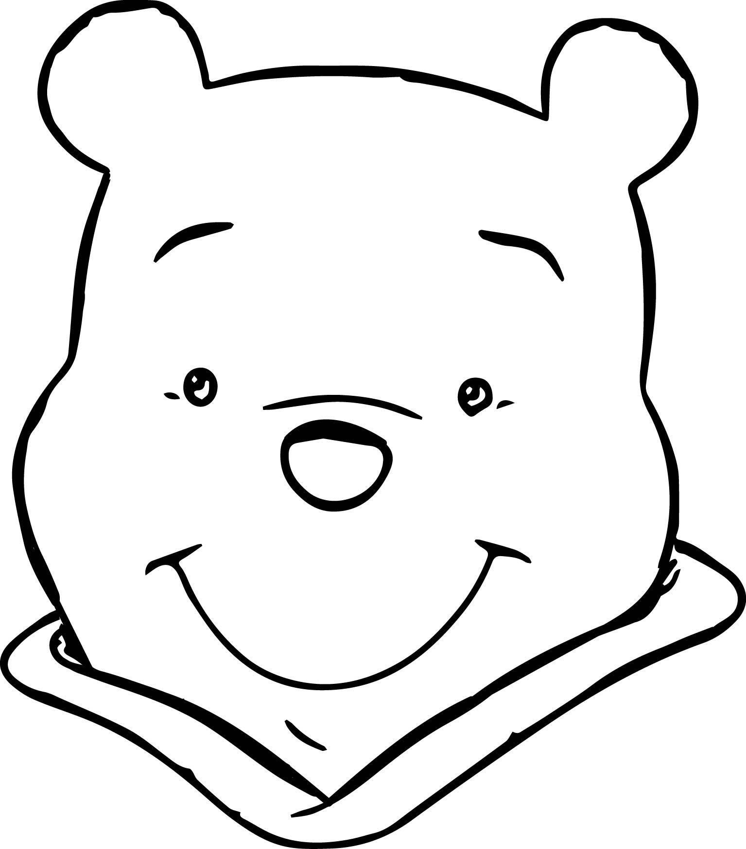 How To Draw Winnie The Pooh Face