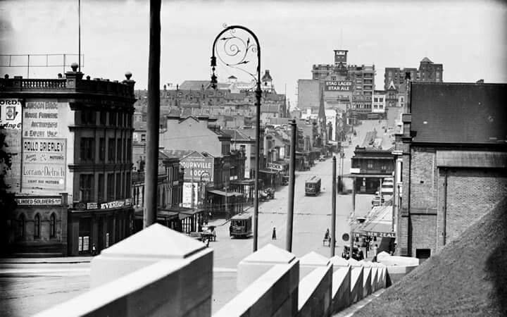 William St looking towards Kings Cross,Sydney in the 1930s. National ...