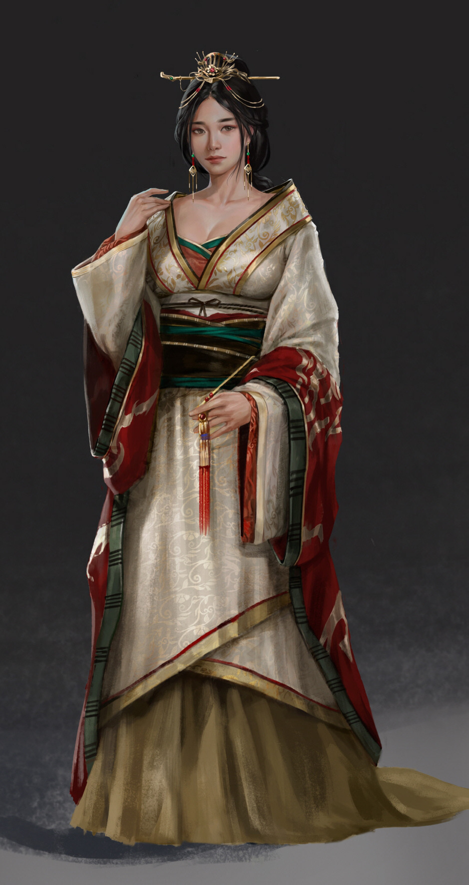 ArtStation - Three Kingdoms - Da Qiao, Noname - Fantasy Character Art ...