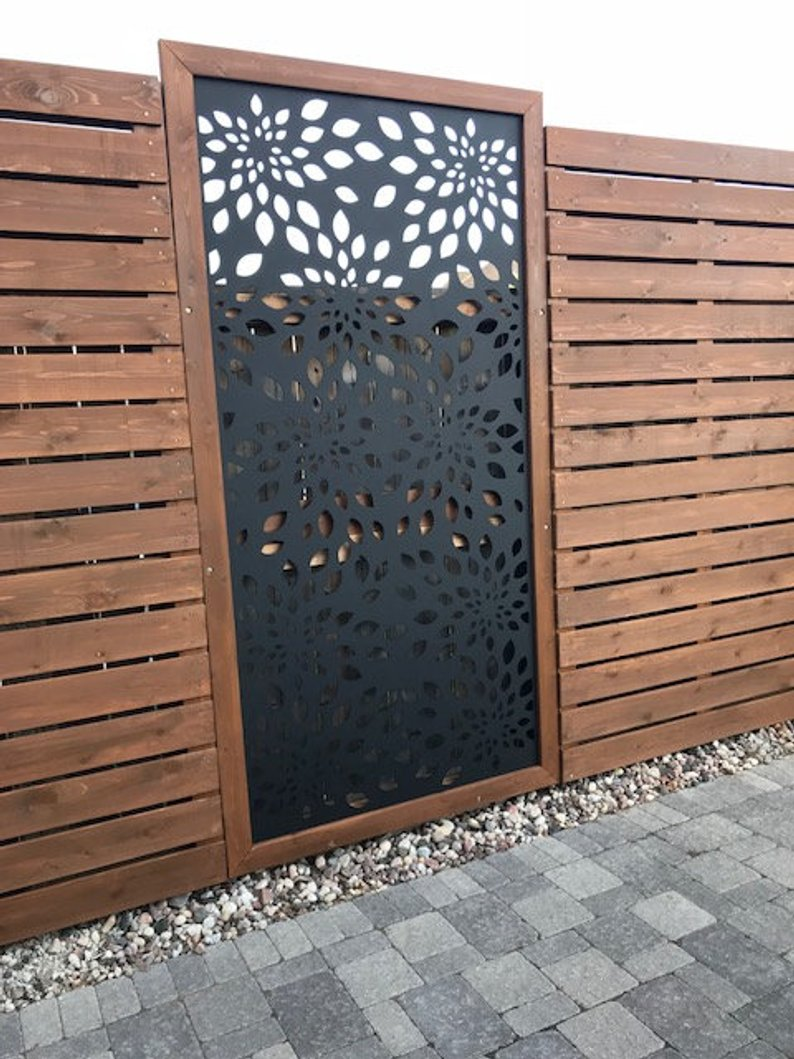 Decorative Metal Privacy Fence Panels