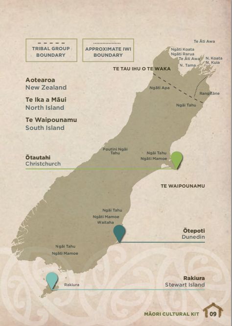 Map of NZ Maori Iwi - South Island | Maori, Map of new zealand, Māori ...