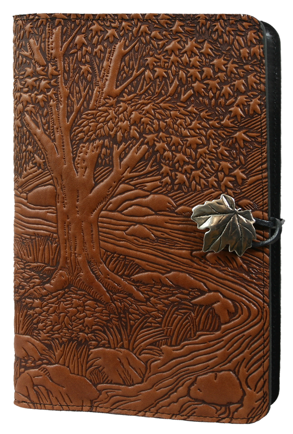 Leather Journal Cover | Diary | Creekbed Maple | Oberon Design Leather ...