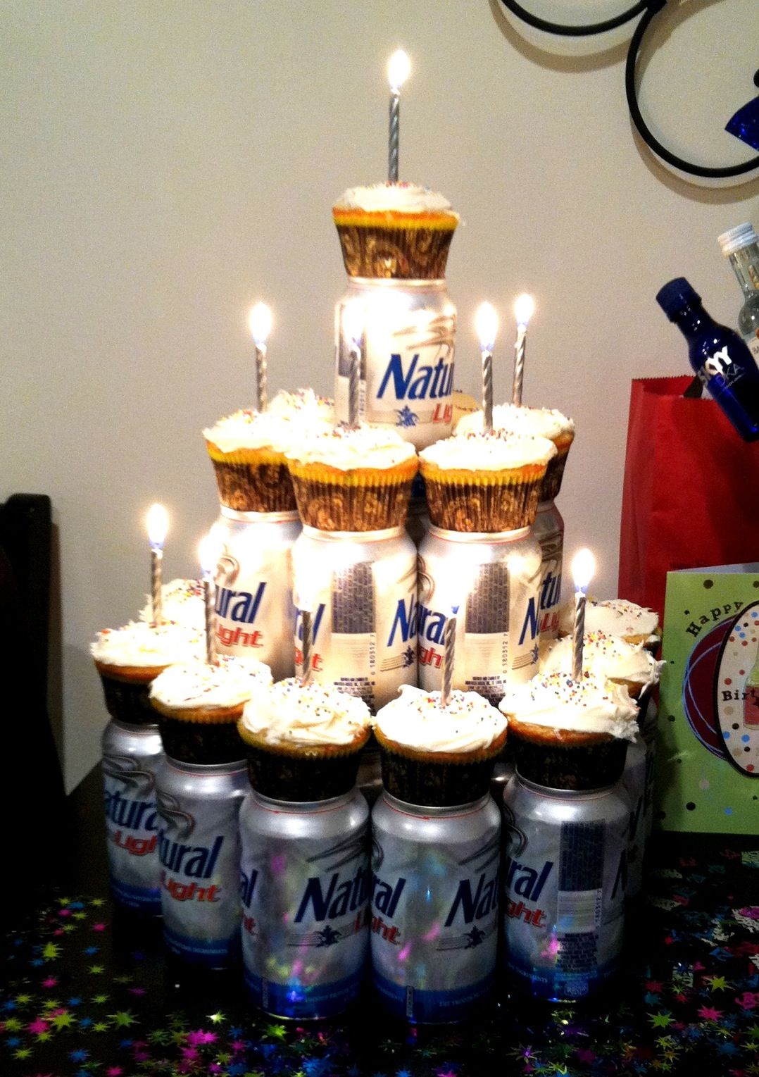 Beer cake/pyramid! | Husband 30th birthday, Beer cake, 40th birthday ...