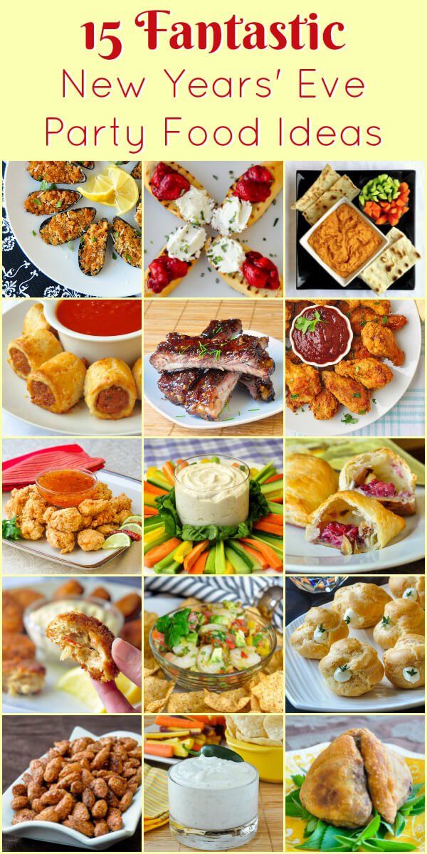 Best New Year's Eve Party Food Ideas | New years eve snacks, New years ...