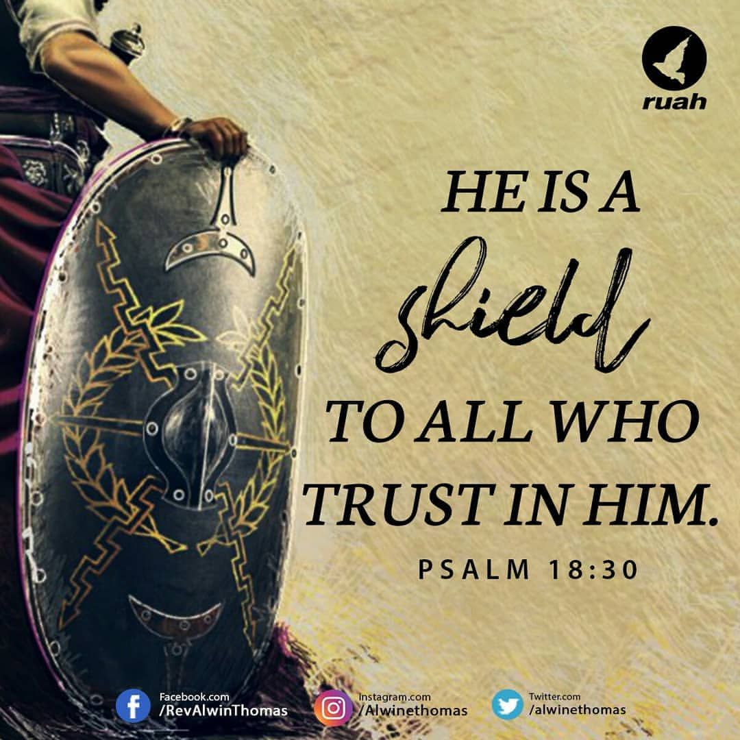 He is a shield to all who trust in Him. Psalm 18:30 (NKJV) #dailybreath ...