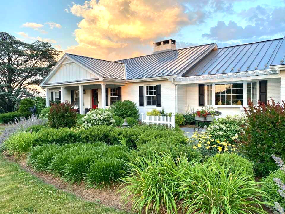 Exterior Makeover Dated Ranch to Modern Farmhouse Ranch house