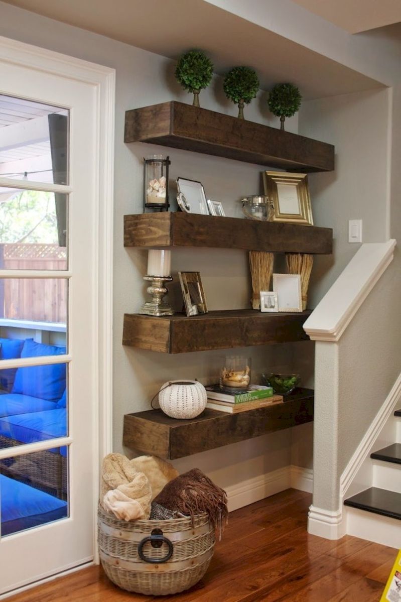 60 cheap diy wall shelves floating ideas (55) Floating shelves diy