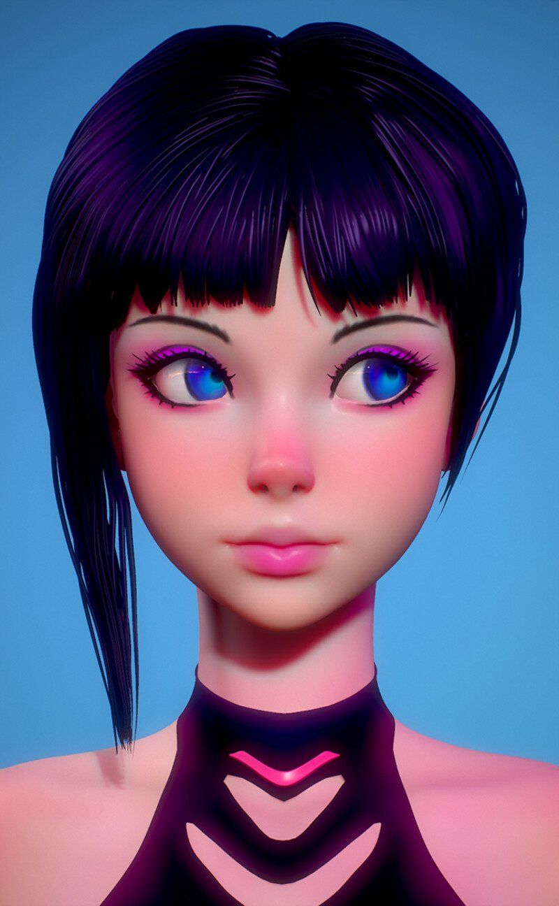 Character Design Girl, 3d Model Character, Character Modeling ...