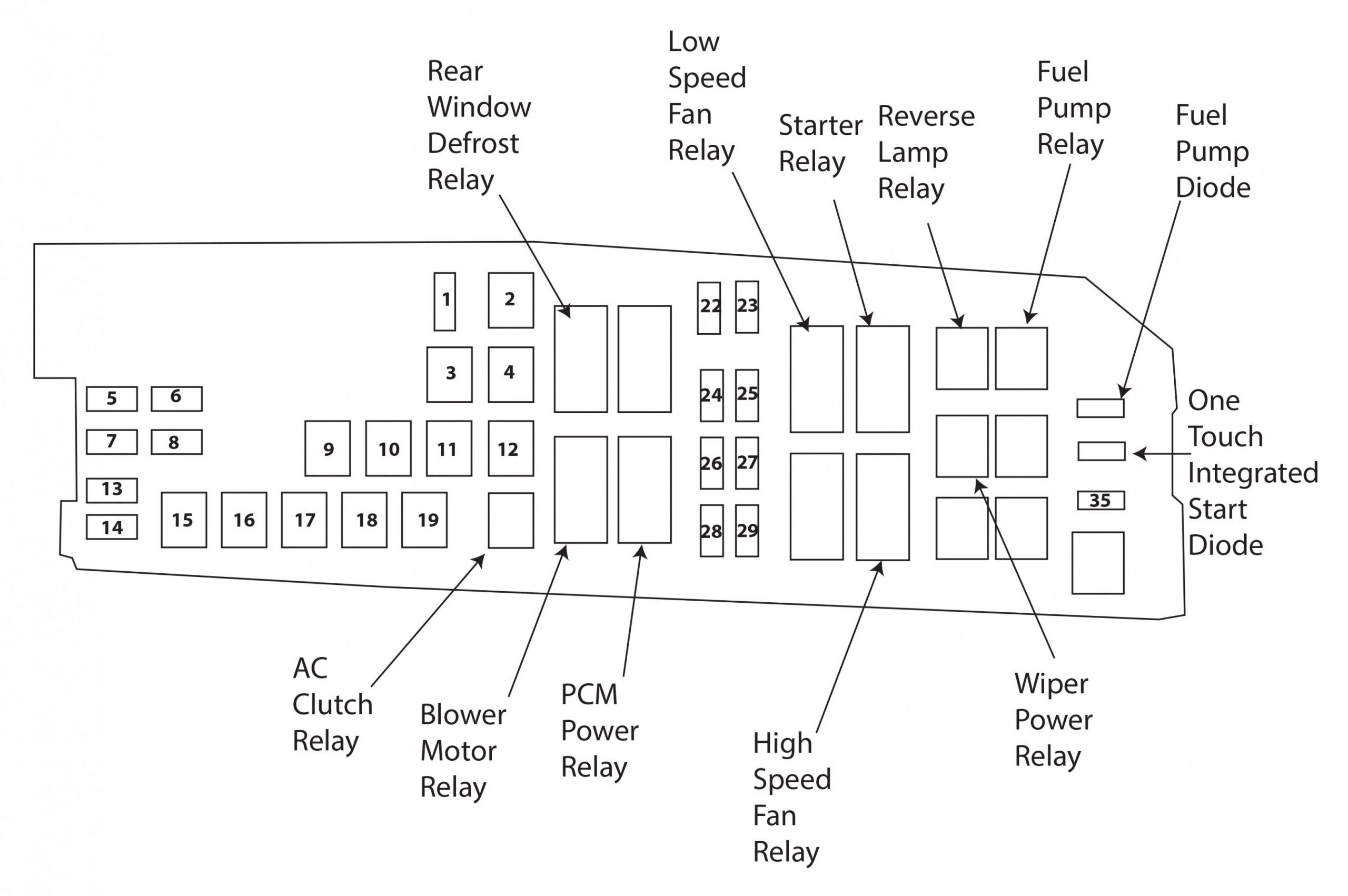 2012 Ford Focus Cooling Fan Relay