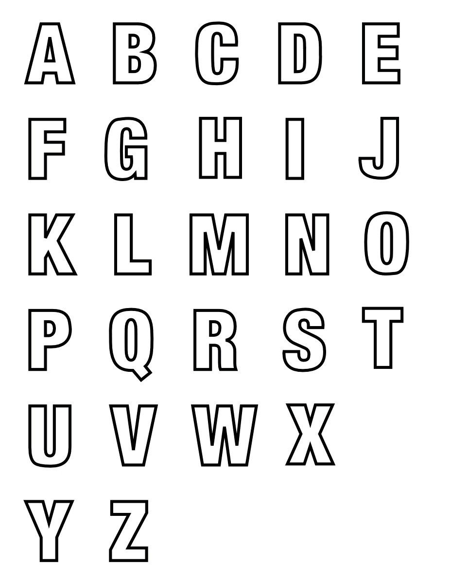 A4 Size Printable Alphabet Letters image.