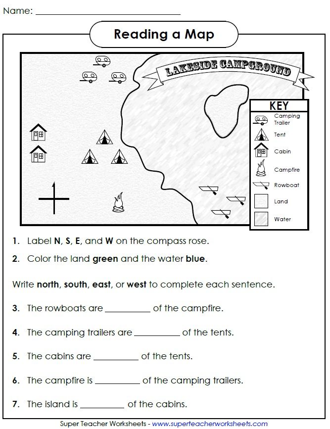 Check Out This Worksheet From Our Map Skills Page To Help