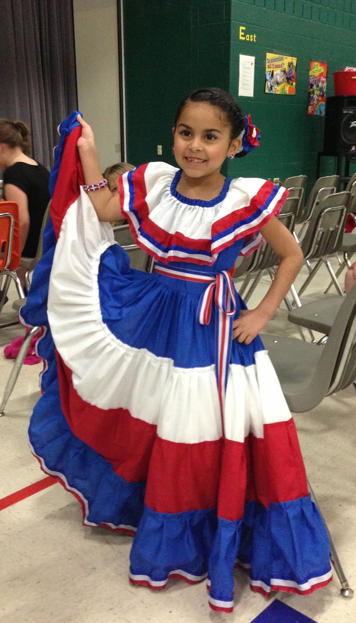 Dominican Republic Folkloric Attire for Dancing Merengue Típico