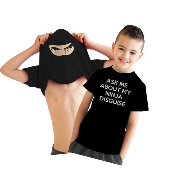 Ninja Flip Shirt Kids Funny Shirts Kids Cool Shirt Kids Ninja Shirt ...